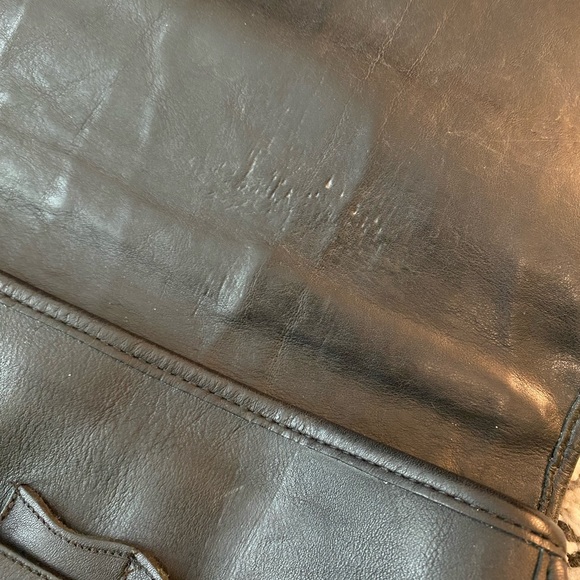 *SOLD* Vintage Coach Prescott black leather briefcase messenger bag - Picture 6 of 10